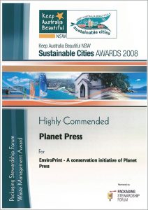 Sustainable Cities Highly Commended Award